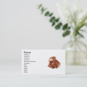 ChocoladeVisitekaartje Visitekaartje (Staand voorkant)
