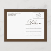 CHOCOLADEVLAKWERK | REPETITIEDINER UITNODIGEN UITNODIGING BRIEFKAART (Achterkant)