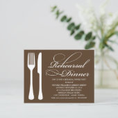 CHOCOLADEVLAKWERK | REPETITIEDINER UITNODIGEN UITNODIGING BRIEFKAART (Staand voorkant)