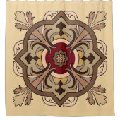 Chocoladewijn Douchegordijn (Voorkant)