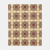 Chocoladewijn Fleece Deken (Voorkant)