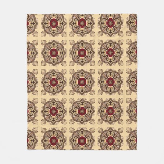 Chocoladewijn Fleece Deken (Voorkant)