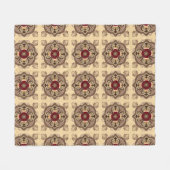 Chocoladewijn Fleece Deken (Voorkant (Horizontaal))