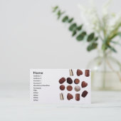 chocoladewinkel visitekaartje (Staand voorkant)
