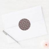Chocoladezwijn in Aqua Ronde Sticker (Envelop)