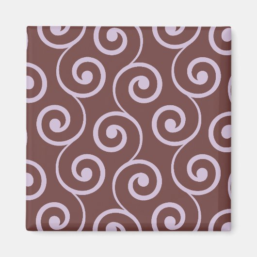  chocoladezwijn in Lavender Magneet (Voorkant)