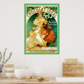 Chocolat ~ Alphonse Mucha ~ Vintage Ad Poster (Keuken)