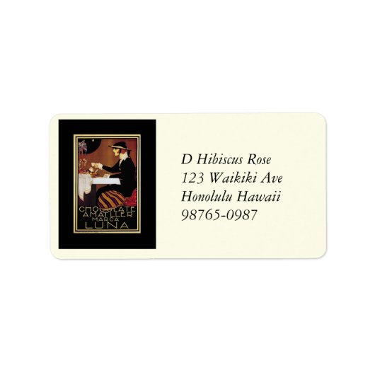 Chocolat Amatller Marc Luna Etiket (Voorkant)