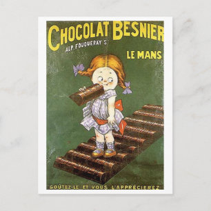 Chocolat Besnier Vintage Ad Briefkaart