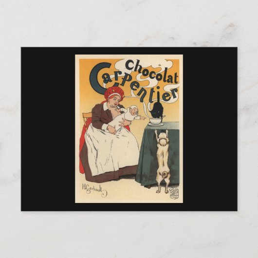 Chocolat Carpentier Briefkaart (Voorkant)