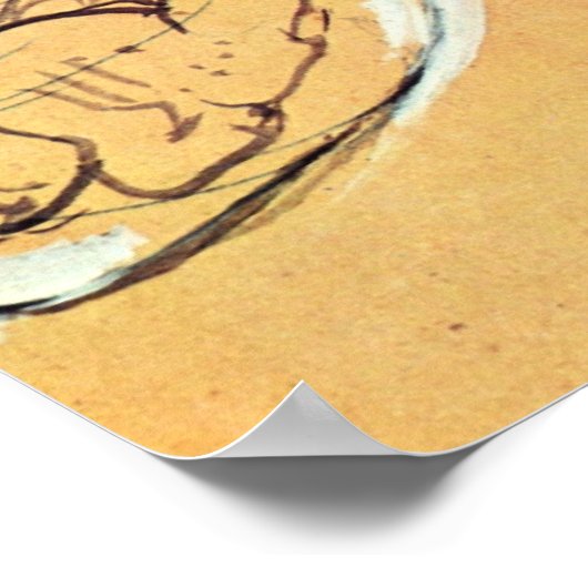 Chocolat-dans van Toulouse-Lautrec Poster (Hoek)