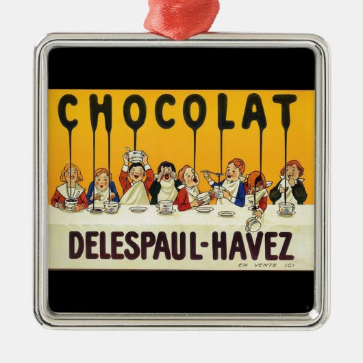 Chocolat Delespaul Havez Metalen Ornament (Voorkant)