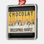 Chocolat Delespaul Havez Metalen Ornament (Links)