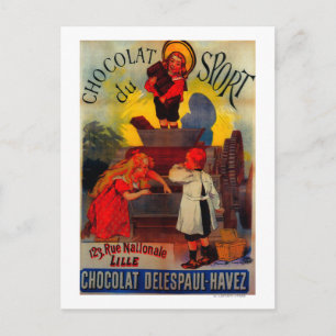Chocolat du Sport  posterEuropa Briefkaart