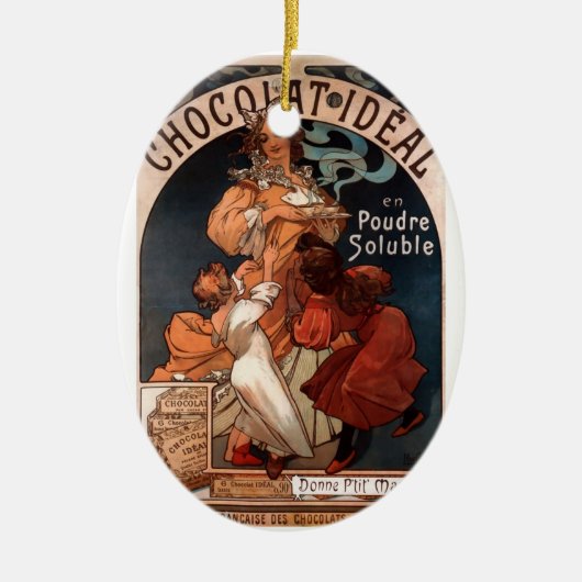 Chocolat Ideaal Keramisch Ornament (Voorkant)