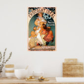 Chocolat Ideal 1897 POSTERAFDRUK Alphonse Mucha Poster (Keuken)