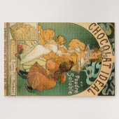 Chocolat Idéal beroemd gemaakt door Alphonse Mucha Legpuzzel (Horizontaal)