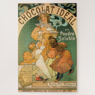 Chocolat Idéal beroemd gemaakt door Alphonse Mucha Legpuzzel