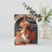 Chocolat Ideal door Alphonse Mucha Briefkaart (Staand voorkant)