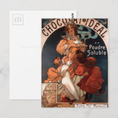 Chocolat Ideal door Alphonse Mucha Briefkaart (Voorkant / Achterkant)