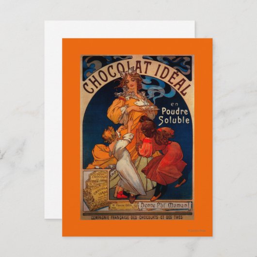 Chocolat Ideal  PosterEurope Briefkaart (Voorkant / Achterkant)
