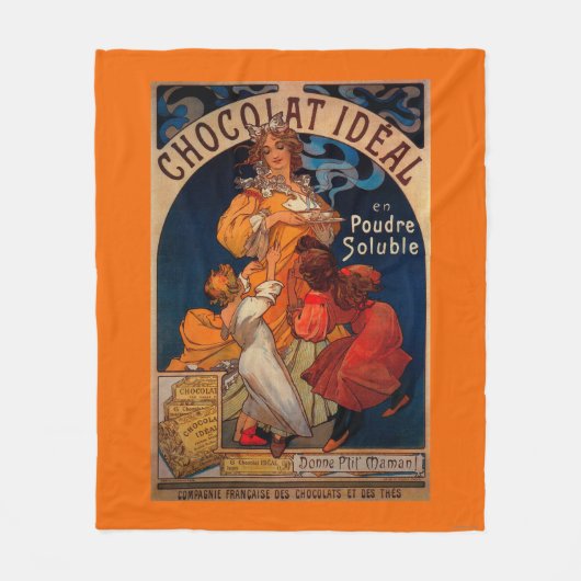 Chocolat Ideal PosterEurope Fleece Deken (Voorkant)