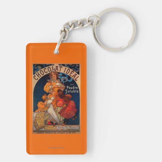 Chocolat Ideal  PosterEurope Sleutelhanger (achterkant)