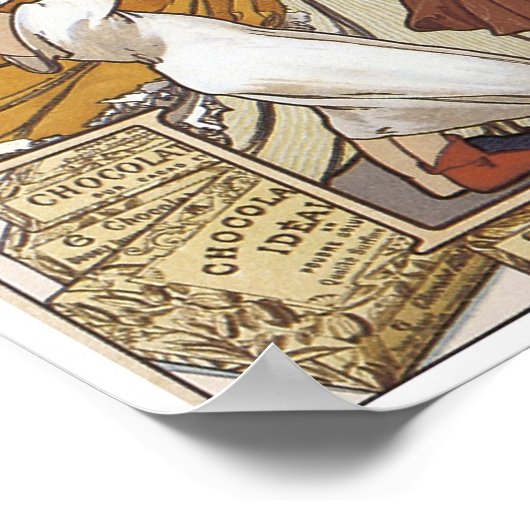 Chocolat Ideal Vintage Ad Poster (Hoek)