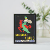 Chocolat Klaus, adverteren poster, Briefkaart (Staand voorkant)