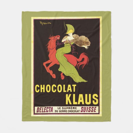 Chocolat Klaus Advertisement Poster Fleece Deken (Voorkant)