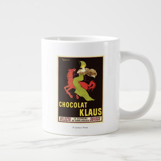 Chocolat Klaus Advertisement Poster Grote Koffiekop (Rechts)