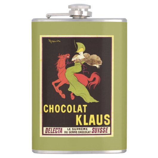 Chocolat Klaus Advertisement Poster Heupfles (Voorkant)