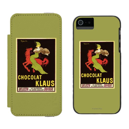Chocolat Klaus Advertisement Poster Incipio iPhone Portemonnee Hoesje (Naast elkaar)