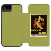Chocolat Klaus Advertisement Poster Incipio iPhone Portemonnee Hoesje (Agenda Open)