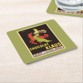 Chocolat Klaus Advertisement Poster Kartonnen Onderzetters (Schuin)