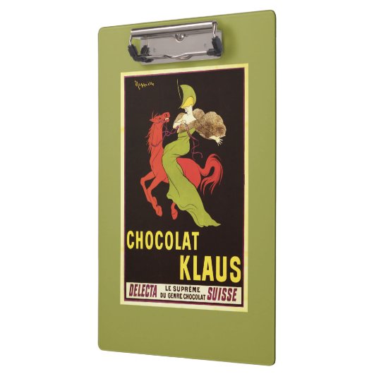 Chocolat Klaus Advertisement Poster Klembord (Links)