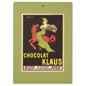 Chocolat Klaus Advertisement Poster Klembord (Achterkant)