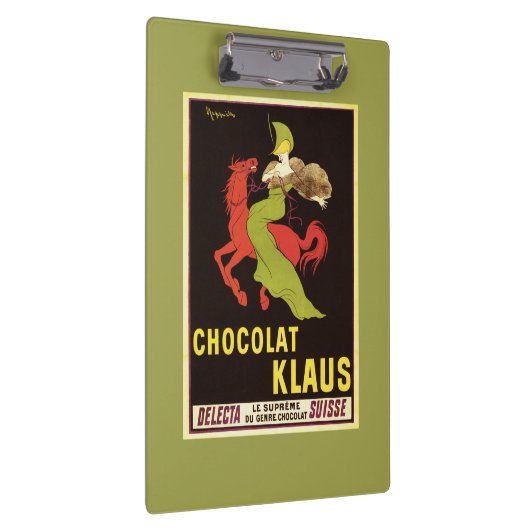 Chocolat Klaus Advertisement Poster Klembord (Rechts)