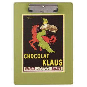 Chocolat Klaus Advertisement Poster Klembord