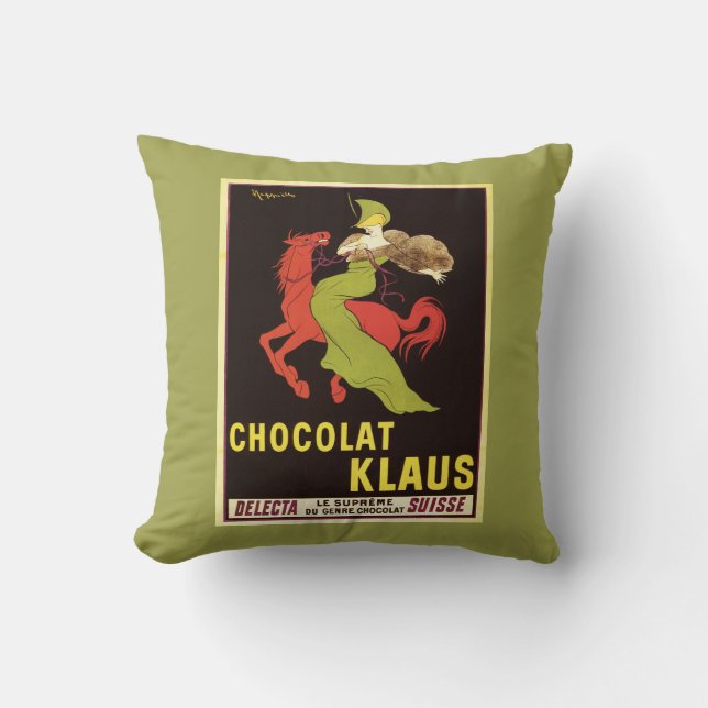 Chocolat Klaus Advertisement Poster Kussen (Voorkant)