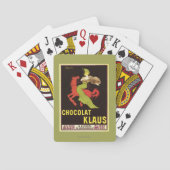 Chocolat Klaus Advertisement Poster Speelkaarten (Achterkant)