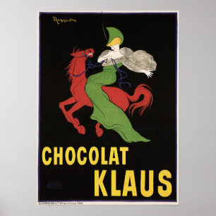 CHOCOLAT KLAUS Beverage Drink en  Art Deco Poster