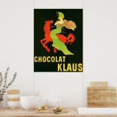 Chocolat Klaus ~ Franse advertentie. Poster (Keuken)
