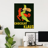 Chocolat Klaus ~ Franse advertentie. Poster (Thuiskantoor)