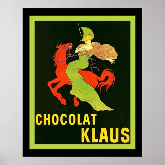 Chocolat Klaus ~  Franse reclame Poster (Voorkant)
