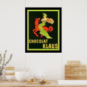 Chocolat Klaus ~  Franse reclame Poster (Keuken)