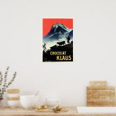 CHOCOLAT KLAUS Swiss Chocolate Drink Advertisement Poster (Keuken)