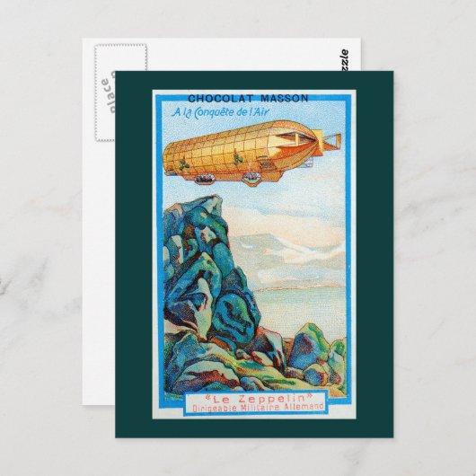 Chocolat Masson en Zeppelin Airship Briefkaart (Voorkant / Achterkant)