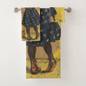 Chocolat menier meisje muur schrijven bad handdoek (Insitu)