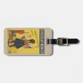 Chocolat menier meisje muur schrijven bagagelabel (Voorkant horizontaal)